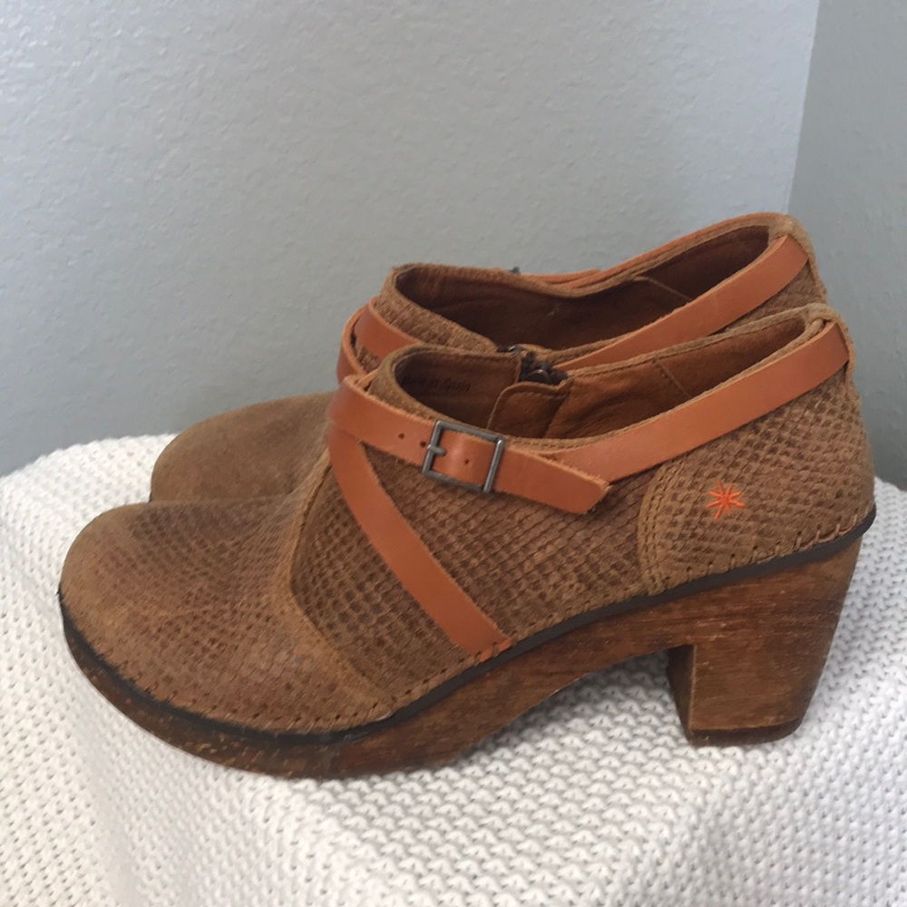 The Art company brown leather heeled shoes Size 41 - Picture 3 of 8